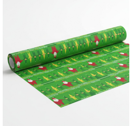 Papier Prezentowy 70cm Santa's Cheer Grid