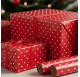 Papel de Embrulho 70cm Holiday Red Stars