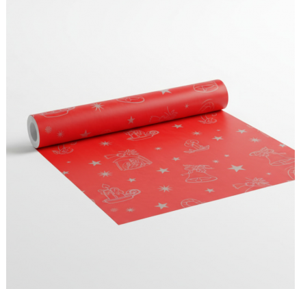 Papel de Embrulho 70cm Red Stripe Gift