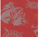 Red Maritime Wrapping Paper