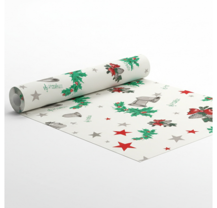 Papel de Embrulho 70cm Santa's Cheer