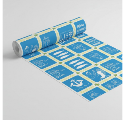 Papel de Embrulho 70cm Primavera Portuguesa