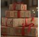 Papel de Embrulho 70cm Santa's Blocks