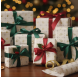 Gift Wrapping Paper 70cm Golden Snowflake