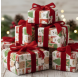 Papel de Embrulho 70cm Santa's Festive Gathering