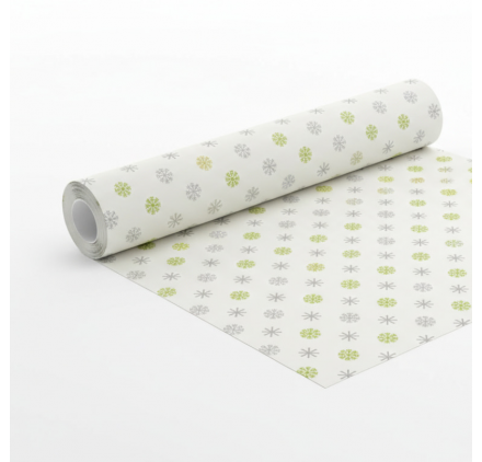 Papel de Embrulho 70cm Snowy Flakes Serenity
