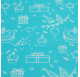 Wrapping Paper 70cm Aqua Birthday Bliss