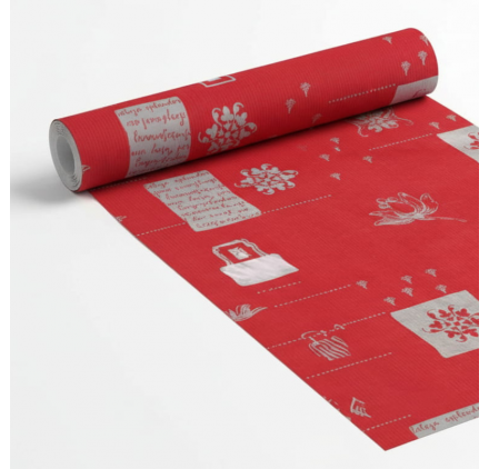 Papel de Embrulho 70cm Sapphire Swirls