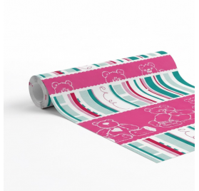 Papel de Embrulho 70cm Teddy Strip's