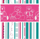 Papel de Embrulho 70cm Teddy Strip's