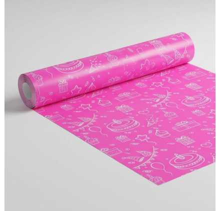 Papel de Embrulho 70cm Fuchsia Fantasy