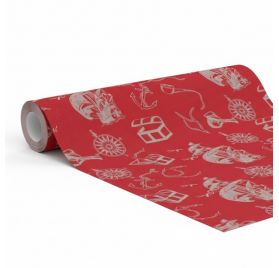 Papel de regalo 70cm Nautical Sketch