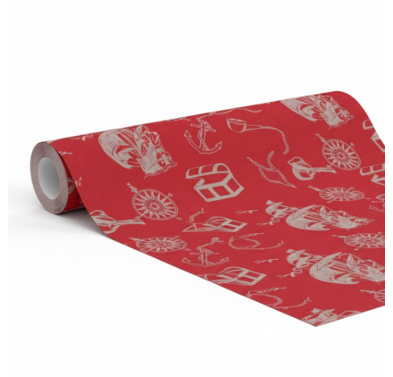 Papier cadeau 70cm Nautical Sketch