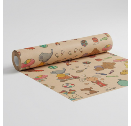 Papel de Embrulho 70cm Teddy's Playtime
