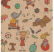 Papel de Embrulho 70cm Playful Pals Patchwork
