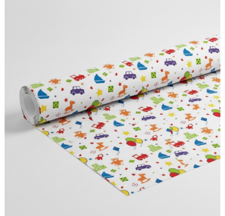 Papel de Embrulho 70cm Safari Soirée