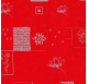 Papel de Embrulho 70cm Crimson Flow