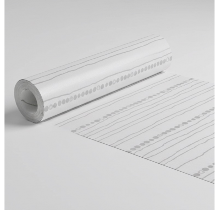 Papel de Embrulho 70cm Silver Streaks