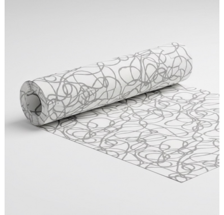 Papel de Embrulho 70cm Graphite Tangle