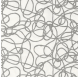 Wrapping Paper 70cm Graphite Tangle