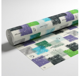 Papel de Embrulho 70cm Patchwork Palette