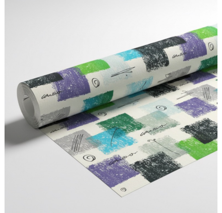 Papel de Embrulho 70cm Patchwork Palette