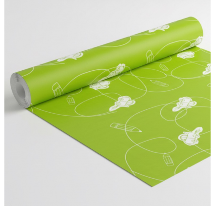 Papel de Embrulho 70cm Greenery Doodles