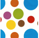 Papel de Embrulho 70cm Kaleidoscope Dots