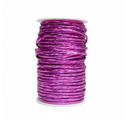 Fita embrulho tipo corda rosa