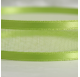 Organza ribbon green satin edges 15mm x 25m