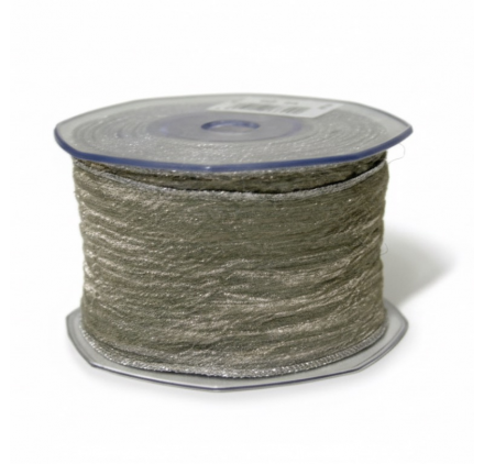 Fita tecido rede cinza