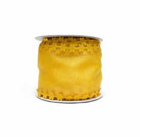 Fita organza amarela