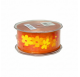 Fita organza laranja aramada com flores