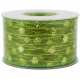Ruban vert avec paillettes 62mm x 15m