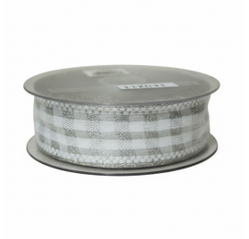 Fita tecida chanel prata