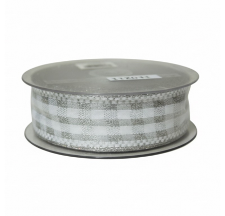 Fita tecida chanel prata