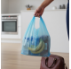 Supermarket plastic bags with handle