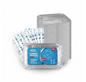 Bandejas de aluminio Rebelde To Go 800ml con tapa