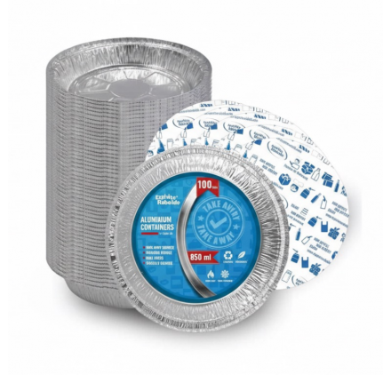 Forma de aluminio c/tampa Redonda 210x45mm 700ml with lid