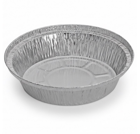 Pack 100 uni. Forma de aluminio redonda 750ml