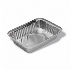 Pack 100 uni. Forma de aluminio retangular 1000ml