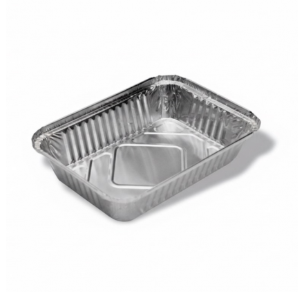 Pack 100 uni. Forma de aluminio retangular 1000ml