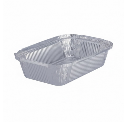 Pack 100 uni. Forma de aluminio retangular 1250ml