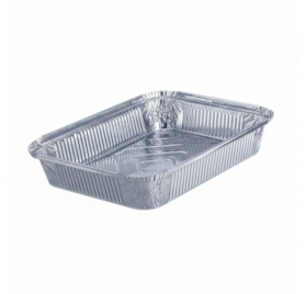 Pack 100 uni. Forma de aluminio retangular 1500ml