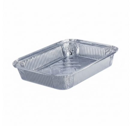 Pack 100 uni. Forma de aluminio retangular 1500ml