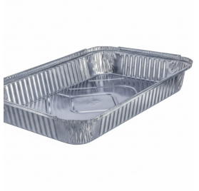 Pack 100 uni. Forma de aluminio retangular 2200ml