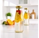 Botella para zumo 500ml 50cl con tapa dorada