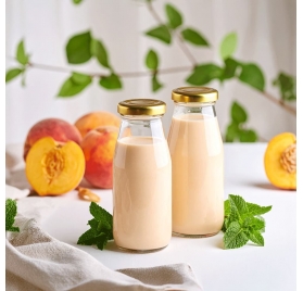 Bottiglia per Succhi 250ml con Tappo Dorato