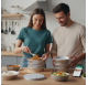 Aluminum take away tray c/tampa Redonda 670ml