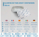 Forma de aluminio c/tampa Retangular 220x155x45mm